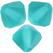5mm Preciosa Bicone Beads - Rondelle Bead - Blue Zircon Matt x12|raw }}