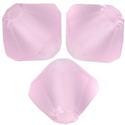 5mm Preciosa Bicone Beads - Rondelle Bead - Pink Sapphire Matt x12