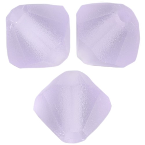 5mm Preciosa Bicone Beads - Rondelle Bead - Violet Matt x12