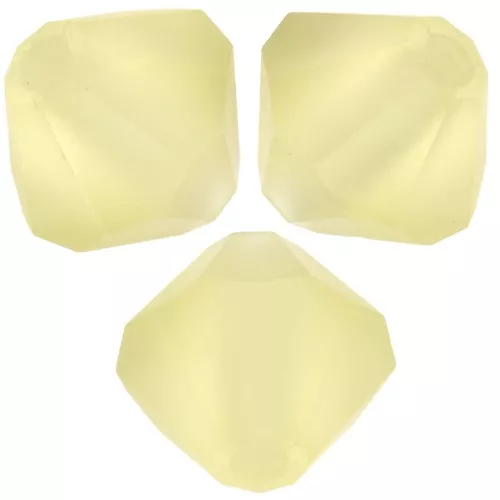 5mm Preciosa Bicone Beads - Rondelle Bead - Jonquil Matt x12