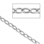 Chain 5mm Antique silver tone x1m