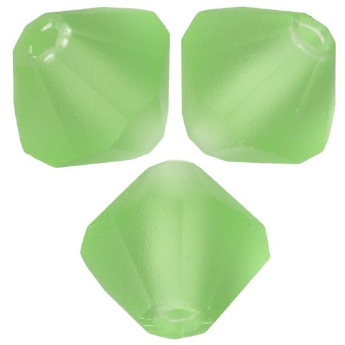 5mm Preciosa Bicone Beads - Rondelle Bead - Peridot Matt x12