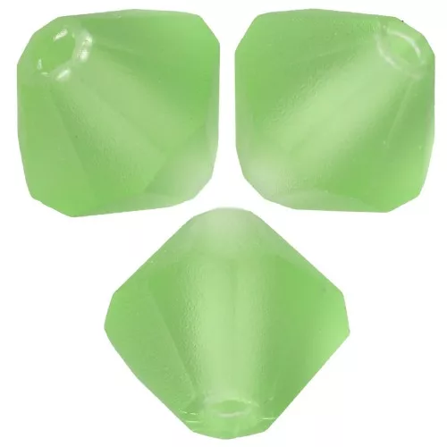 5mm Preciosa Bicone Beads - Rondelle Bead - Peridot Matt x12