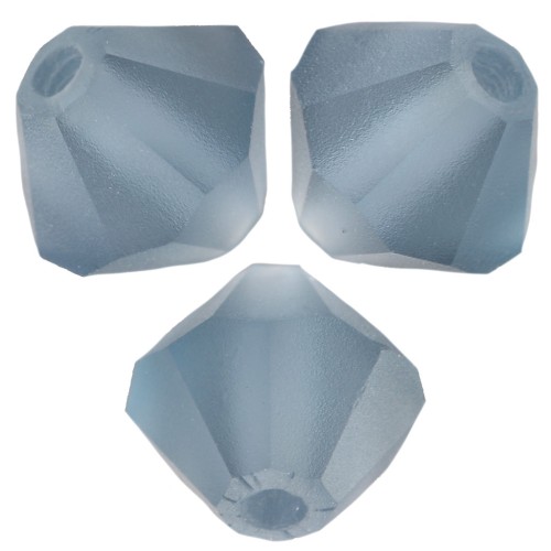 5mm Preciosa Bicone Beads - Rondelle Bead - Montana Matt x12