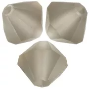 5mm Preciosa Bicone Beads - Rondelle Bead - Black Diamond Matt x12