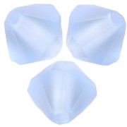 5mm Preciosa Bicone Beads - Rondelle Bead - Light Sapphire Matt x12|raw }}