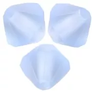 5mm Preciosa Bicone Beads - Rondelle Bead - Light Sapphire Matt x12