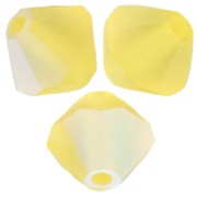 5mm Preciosa Bicone Beads - Rondelle Bead - Citrine AB Matt x12|raw }}