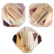 5mm Preciosa Bicone Beads - Rondelle Bead - Crystal Celsian x12