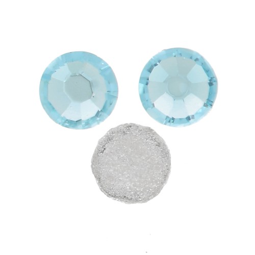 2mm Preciosa Cristal Hotfix Rhinestones - Aqua Bohemica x36
