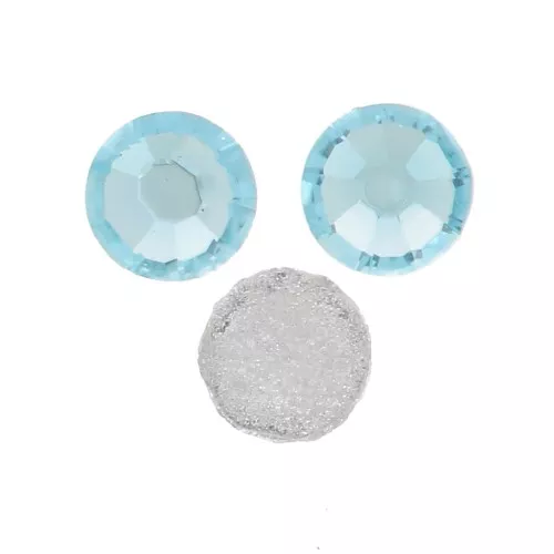 2mm Preciosa Cristal Hotfix Rhinestones - Aqua Bohemica x36