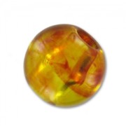 Round bead transparent 12mm Imitation amber x5