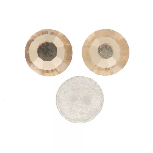 2mm Preciosa Cristal Rhinestones to stick - Light Colorado Topaz x36