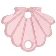 11.5x14mm Plexiglas shell spacer - Light pink x1