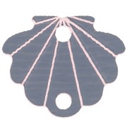 11.5x14mm Plexiglas shell spacer - Light pink x1