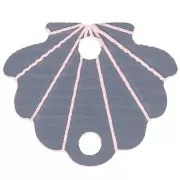 11.5x14mm Plexiglas shell spacer - Light pink x1