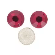 2mm Preciosa Cristal Rhinestones to stick - Light Siam x36