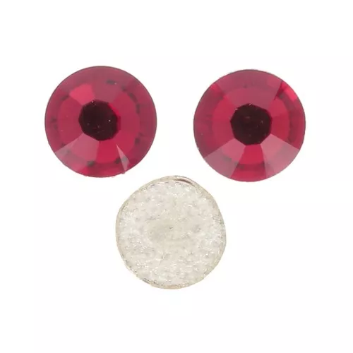 2mm Preciosa Cristal Rhinestones to stick - Light Siam x36