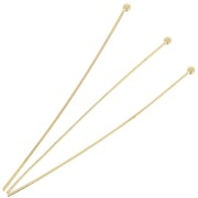 52x0.7mm Ball pins - Gold x10