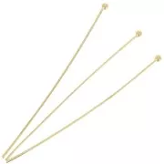 52x0.7mm Ball pins - Gold x10