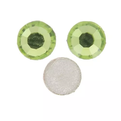 2mm Preciosa Cristal Rhinestones to stick - Peridot x36