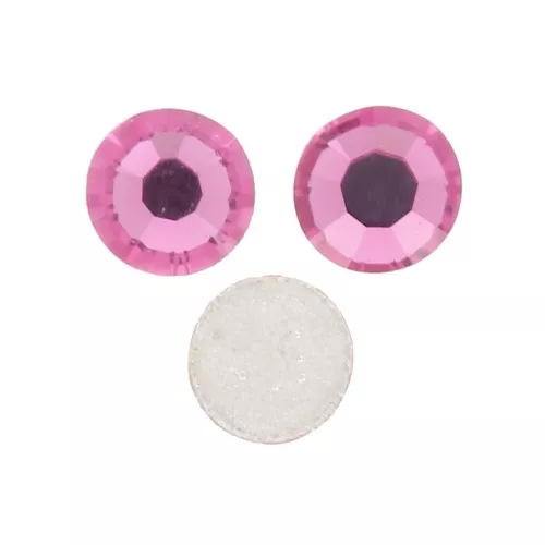 2mm Preciosa Cristal Rhinestones to stick - Pink x36
