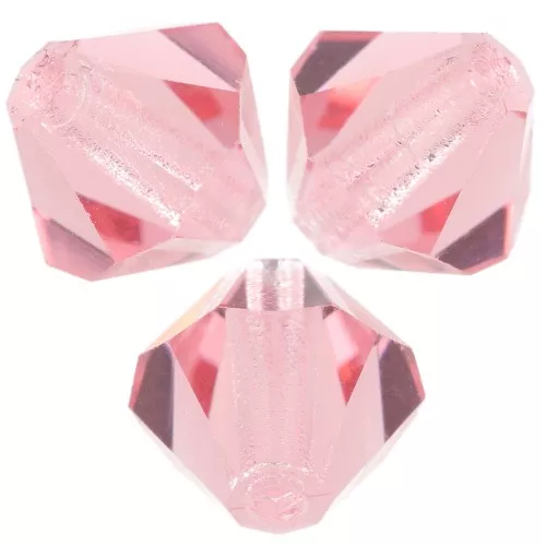 6mm Preciosa bicones - Rondelle Bead - Rose Peach x12