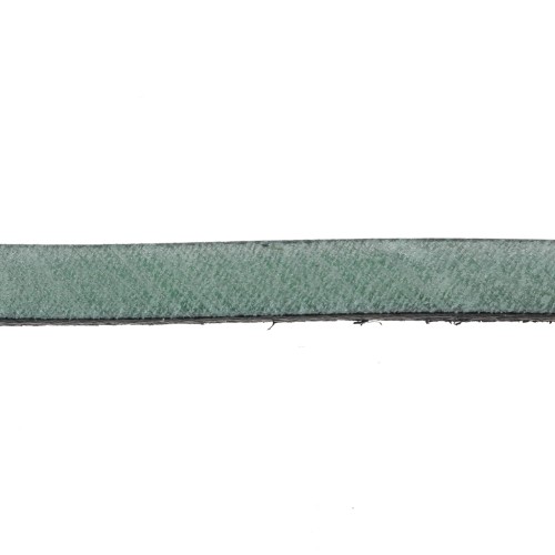 Leather lace 5x2mm Green x30cm