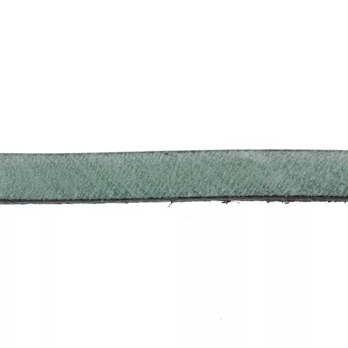 Leather lace 5x2mm Green x30cm