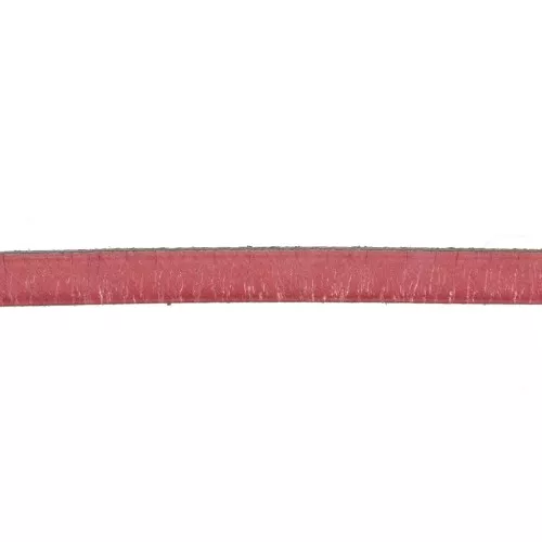 Leather lace 5x2mm Metallic Pink x30cm