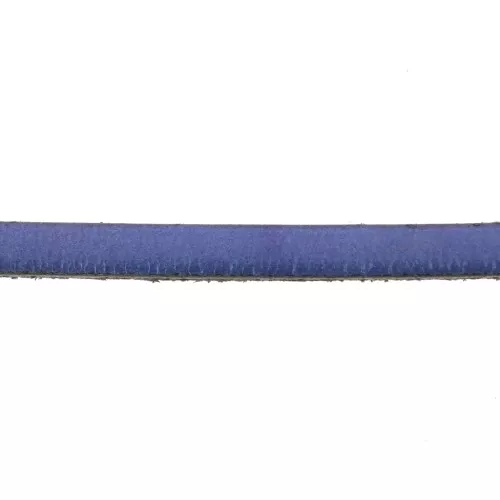 Leather lace 5x2mm Blue x30cm
