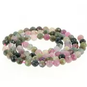 Round faceted beads 4.5 mm gemstone - Tourmaline x38cm