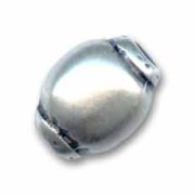Metal olive Old silver tone 16x12mm x1|raw }}