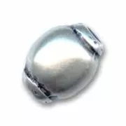 Metal olive Old silver tone 16x12mm x1