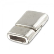 Magnetic clasp for 10mm Lace old silver tone x1|raw }}