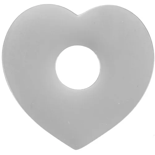 15x16mm 316L stainless steel Heart pendants x2