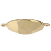 Stick-on setting PureCrystal 4120 18x13mm 2 loops Gold tone