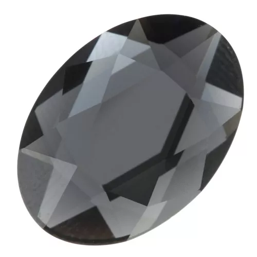 14x10mm PureCrystal 2603 Cabochon - Graphite x1