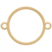 25mm 316L stainless steel hollow circle spacer - Gold x1