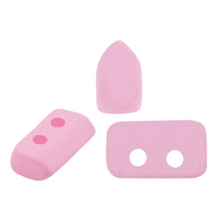 2x5mm Piros® Glass beads by Puca® - Pink Light Mat x10g