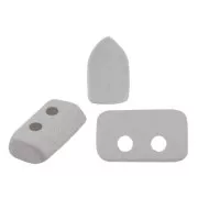 2x5mm Piros® Glass beads by Puca® - Grey Light Mat x10g