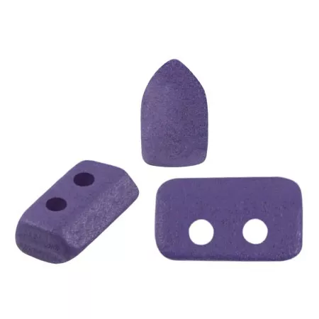 2x5mm Piros® Glass beads by Puca® - Dark Violet Light Mat x10g