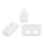2x5mm Piros® Glass beads by Puca® - Opaque White x10g|raw }}