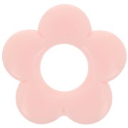 21mm opaque resin flower pendant - Light pink x1