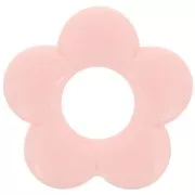 21mm opaque resin flower pendant - Light pink x1