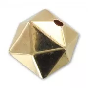 multifaceted CCB Cubes 14mm Gold tone x 15