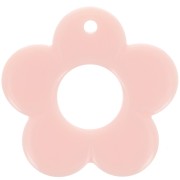 35mm opaque resin flower pendant - Light pink x1|raw }}