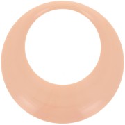 44mm Round hollow pendant in opaque resin - Peach x1|raw }}