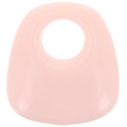 23x21mm Opaque resin trapeze pendant - Light pink x1