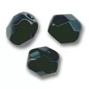 Fire Polished faceted round beads 3mm Jet  x1200